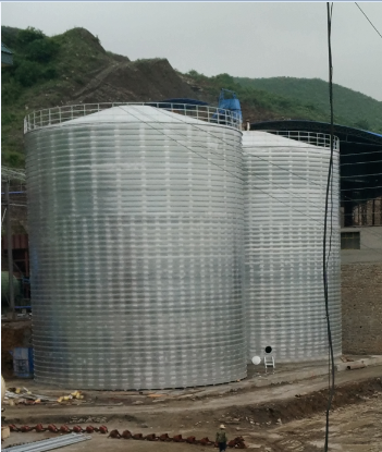 昌江粮食钢板仓的安装全过程不用热焊接